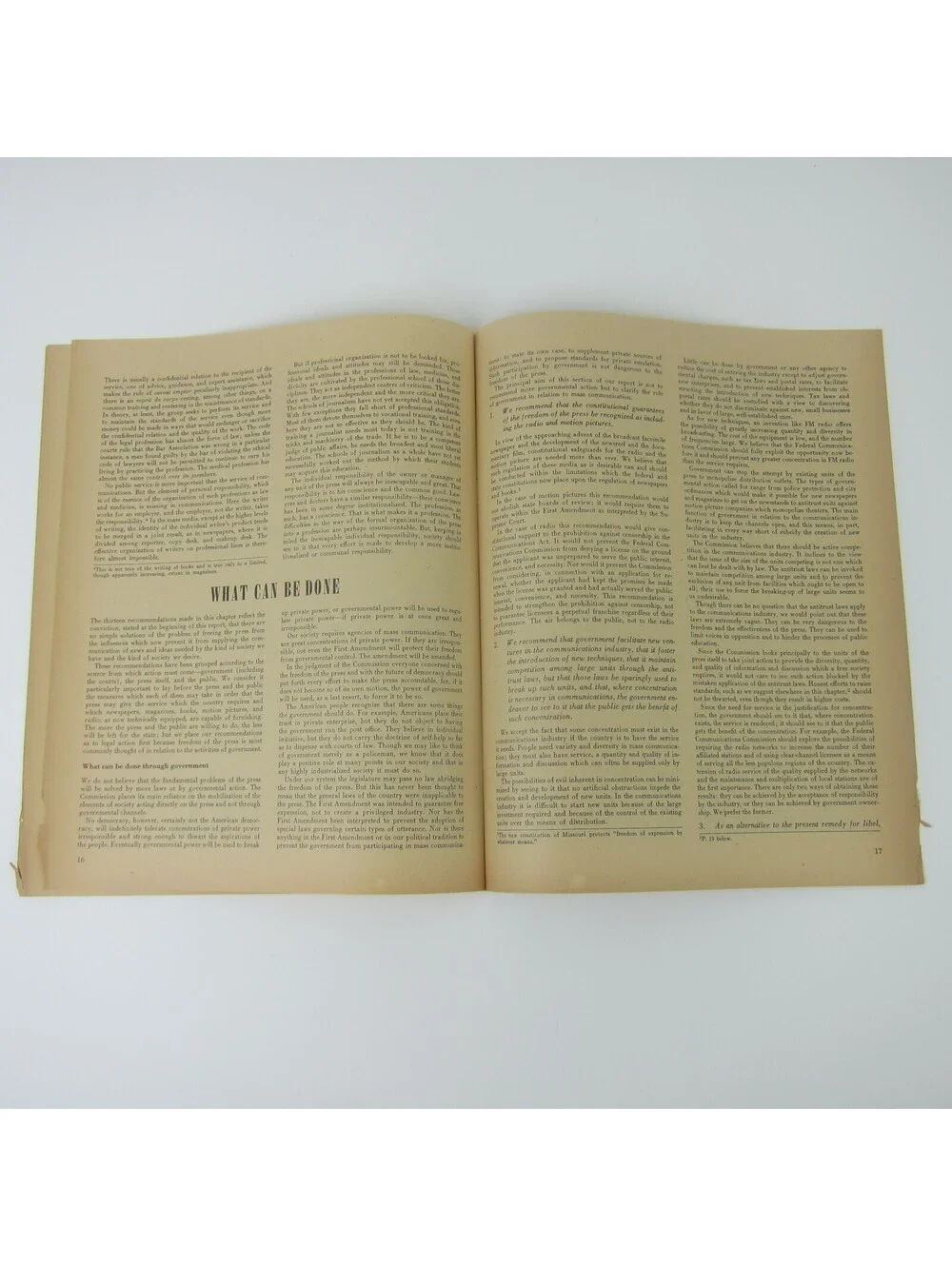 A Free & Responsible Press: A General Report on Mass Communication Vintage 1947